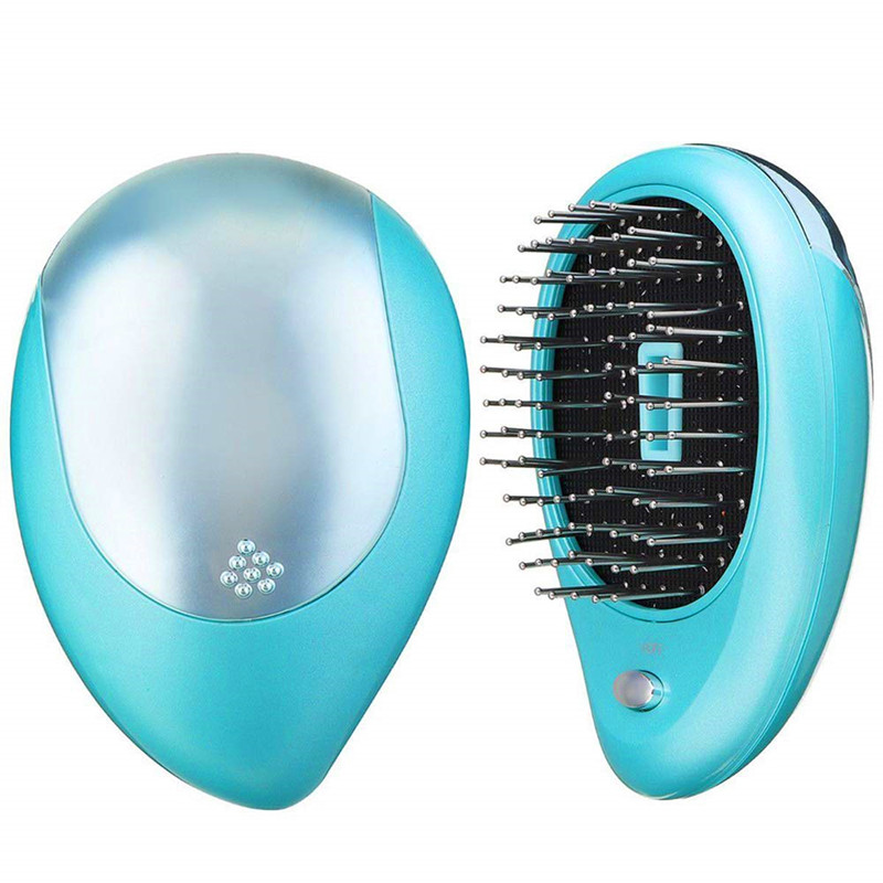 Bàn chải tóc cầm tay điện Ionic Mini Massage chống tĩnh điện Comb Magic Beauty Brush Comb Home Travel Hair Hair Tool Tool